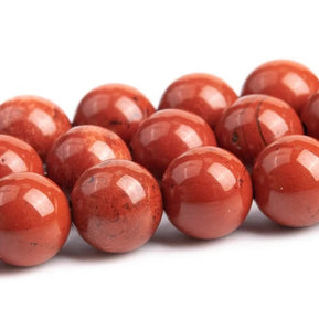Natural Red Jasper 8mm Round Beads – Natural Crystal Strand for Jewelry Making