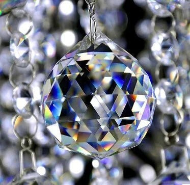 Feng Shui Crystal Ball 40MM For Positive Energy - Fengshui Remedies Product Decorative Showpiece (Crystal, Clear)