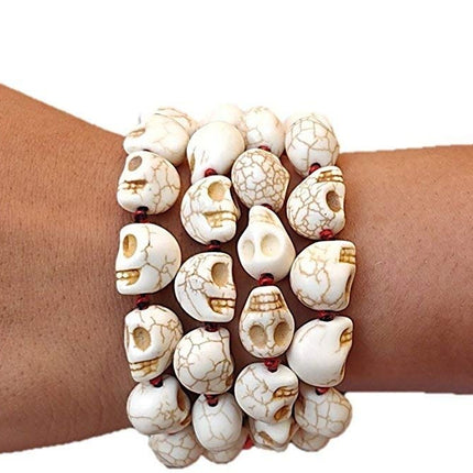 Carved Stone Skull/Narmund Mala for Goddess Kali Pooja Good Health,Wealth & Puja (108+1)