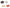 Red Gunja Chirmi Beads, Kamal Gatte and White Kauri/Kaudi and Gomti Chakra, Small - Set of 11 Pieces