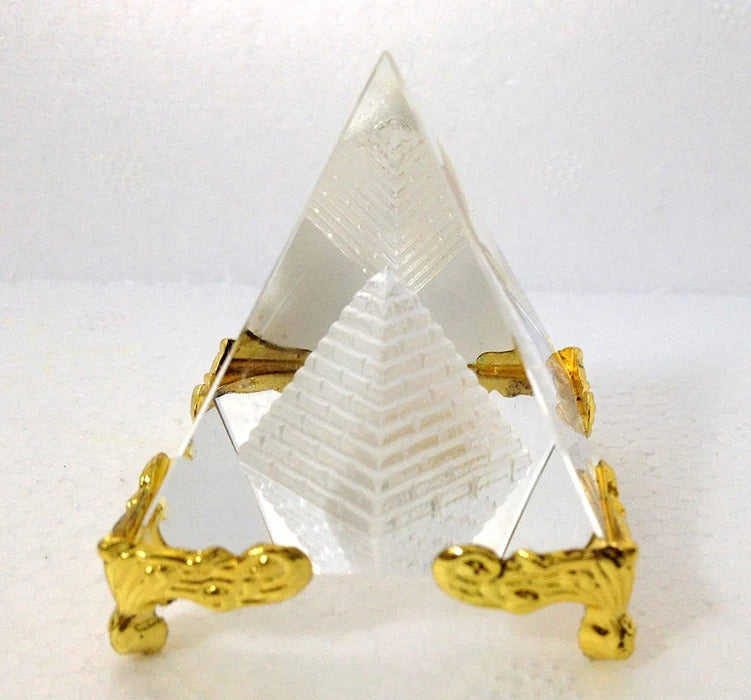 Vastu / Feng Shui Crystal Pyramid For Positive Energy And Vastu Correction.Good Luck & Prosperity