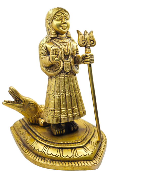 Brass Khodiyar Maa Statue