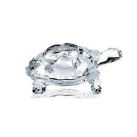 kachua Plate Glass Crystal Turtle Tortoise with Plate for Feng Shui and Vastu Best Gift for Good Luck Original (Glass Crystal)