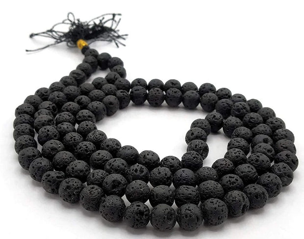 Lava Mala With Certificate 6mm Beads Japa Mala